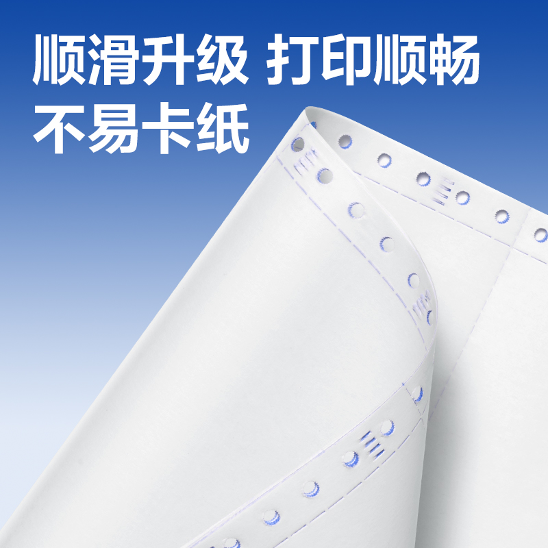 大众娱乐莱茵河L241-2电脑打印纸(1/2S白色撕边)(1000页/盒)