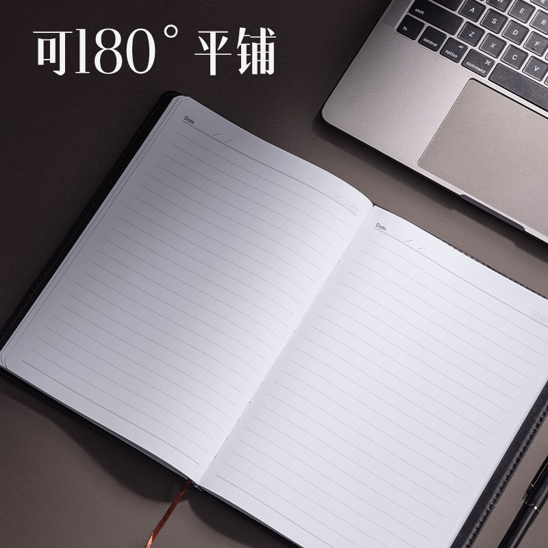 大众娱乐7910皮面条记本-16K-120张(黑)(本)