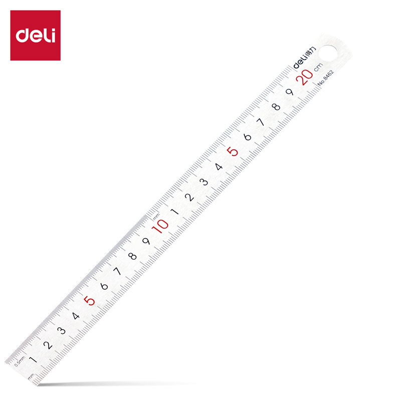 大众娱乐8462钢直尺20cm(银色)(只)