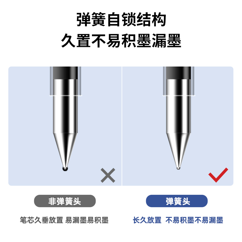 大众娱乐S01中性笔0.5mm弹簧头(红)(支)