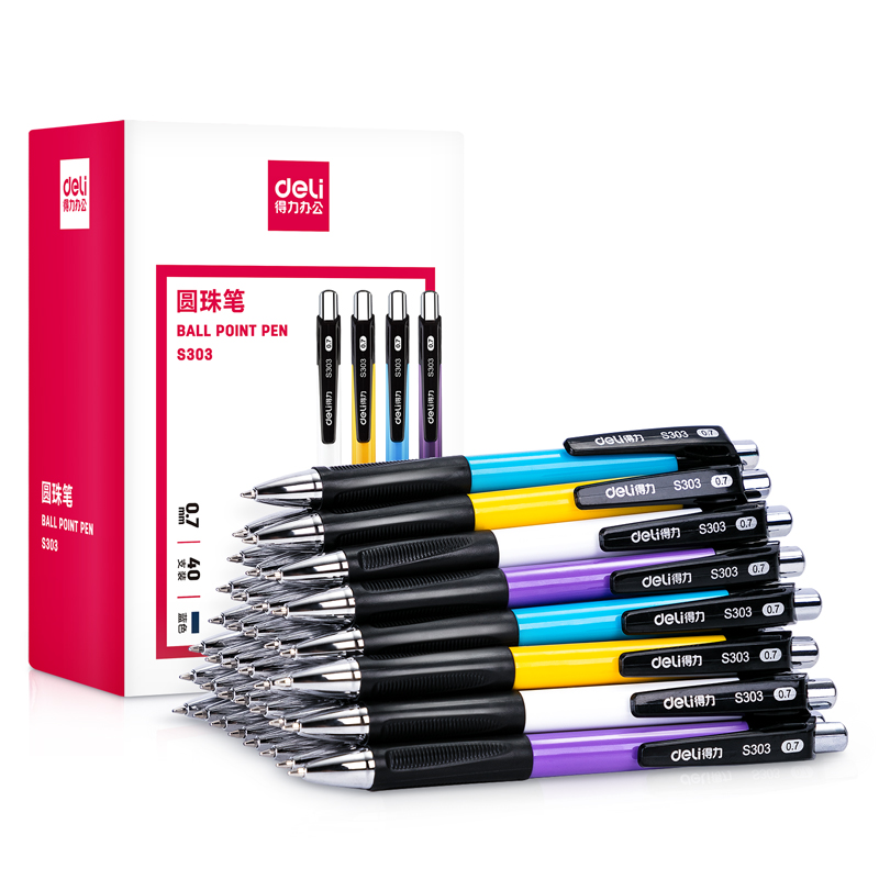 大众娱乐S303圆珠笔0.7mm子弹头(蓝)(支)