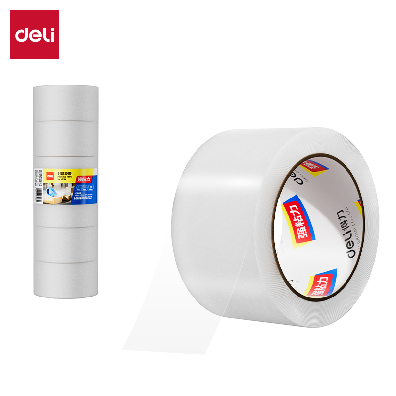 大众娱乐30283封箱胶带55mm*100y*45um(6卷/筒)(普透)