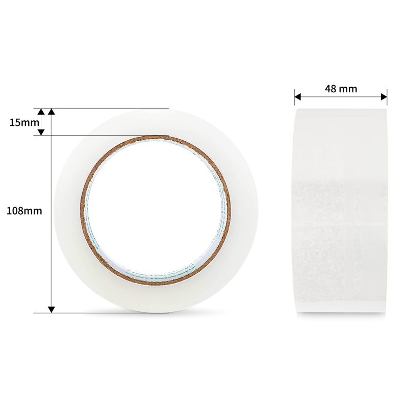 大众娱乐品正30912封箱胶带48mm*100y*45um(6卷/筒)(普透)