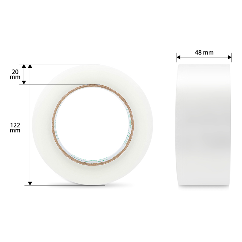 大众娱乐品正30913封箱胶带48mm*150y*45um(6卷/筒)(普透)