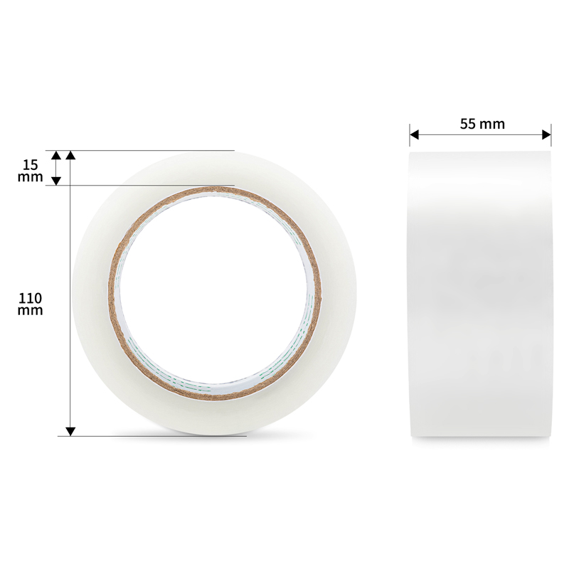 大众娱乐品正30922封箱胶带55mm*100y*45um(6卷/筒)(普透)