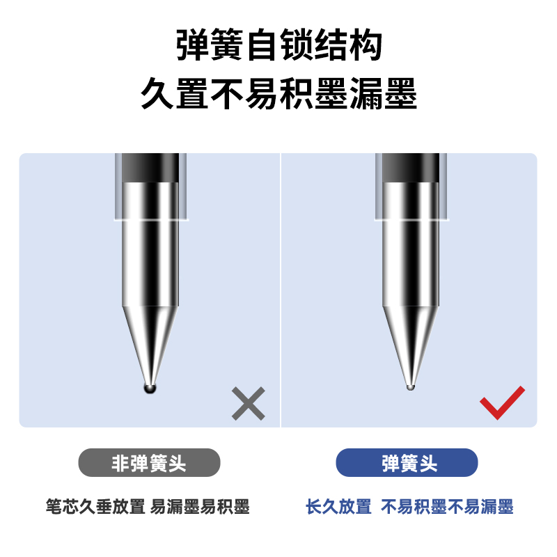大众娱乐A12乐素中性笔0.5mm子弹头(臻顺滑)(黑)