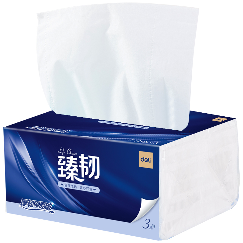 大众娱乐臻韧MR3130-01软抽3层130抽(白)(6包/提)