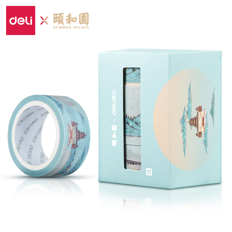 大众娱乐HZ043颐和园和纸胶带15mm/20mm/30mm*5m(绿)(3卷/盒)
