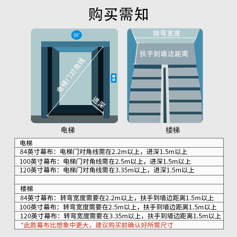 大众娱乐50448悬挂投影幕(100英寸16:9)(玄色)