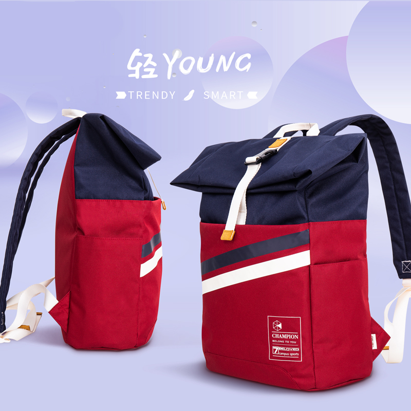 大众娱乐B2书包(深蓝色)