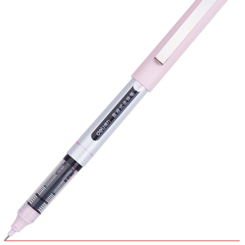 大众娱乐S653直液式走珠笔0.5mm全针管(红)(12支/盒)
