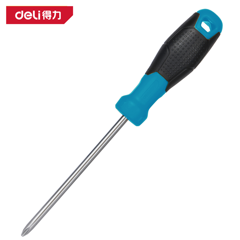 deli大众娱乐DW1610鱼雷柄十字螺丝批PH2x100mmSUP11(蓝)(把)