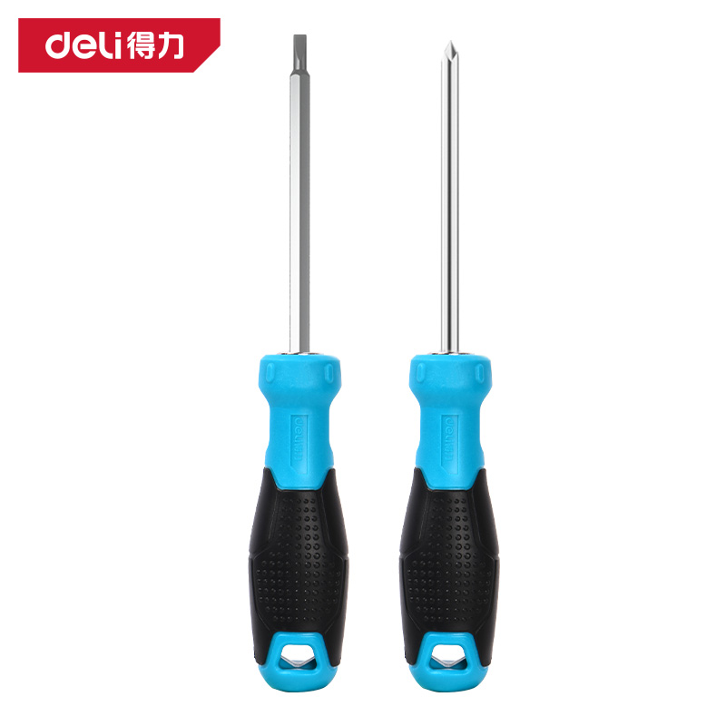 deli大众娱乐DW1630螺丝批套装2件套SUP11(蓝)(套)