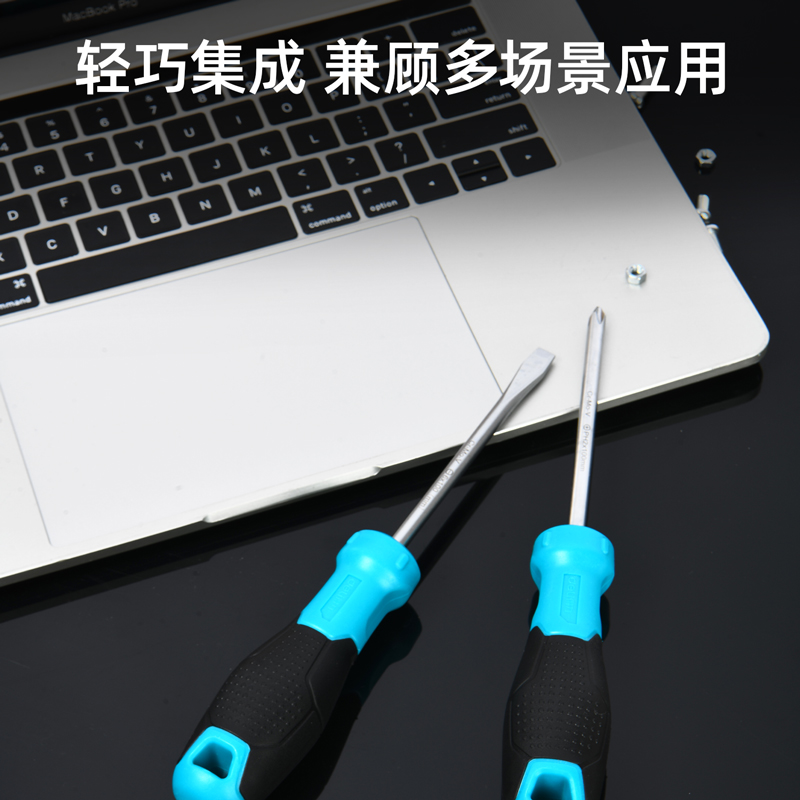 deli大众娱乐DW1630螺丝批套装2件套SUP11(蓝)(套)