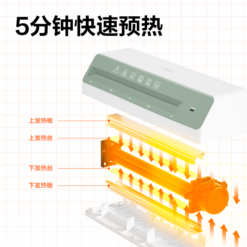 大众娱乐GQ407塑封机(白色)(台)