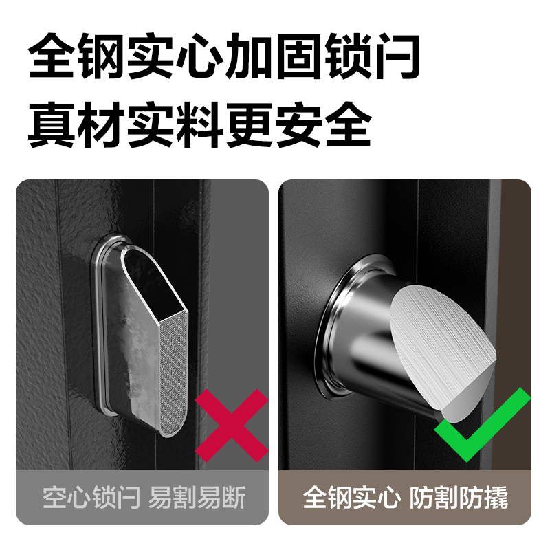 大众娱乐VA621指纹密码保管箱H600(玄色)(台)