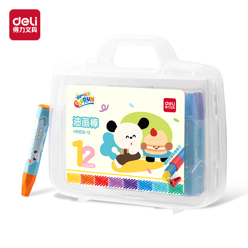 大众娱乐HM859-12六角杆油画棒(混)(盒)