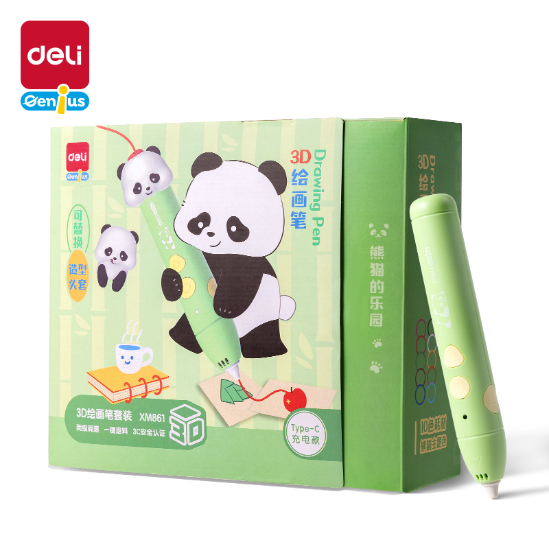 大众娱乐XM861熊猫3D绘画笔套装(混)(盒)