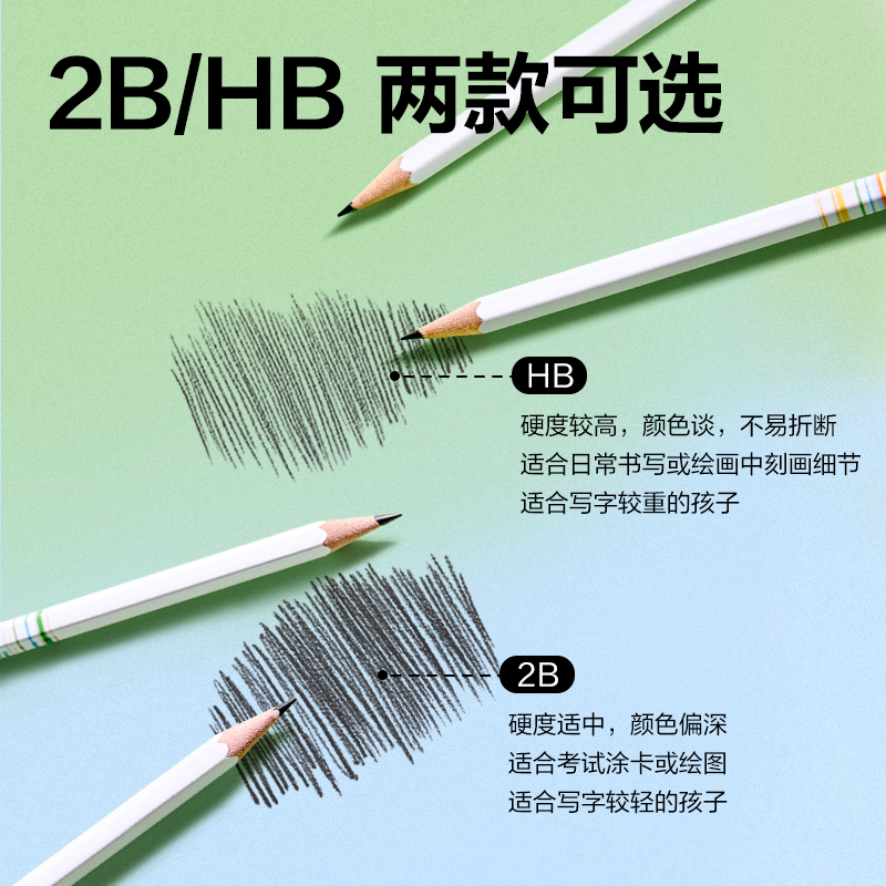 大众娱乐HC175-HB六角杆誊写铅笔HB(混)(12支/盒)
