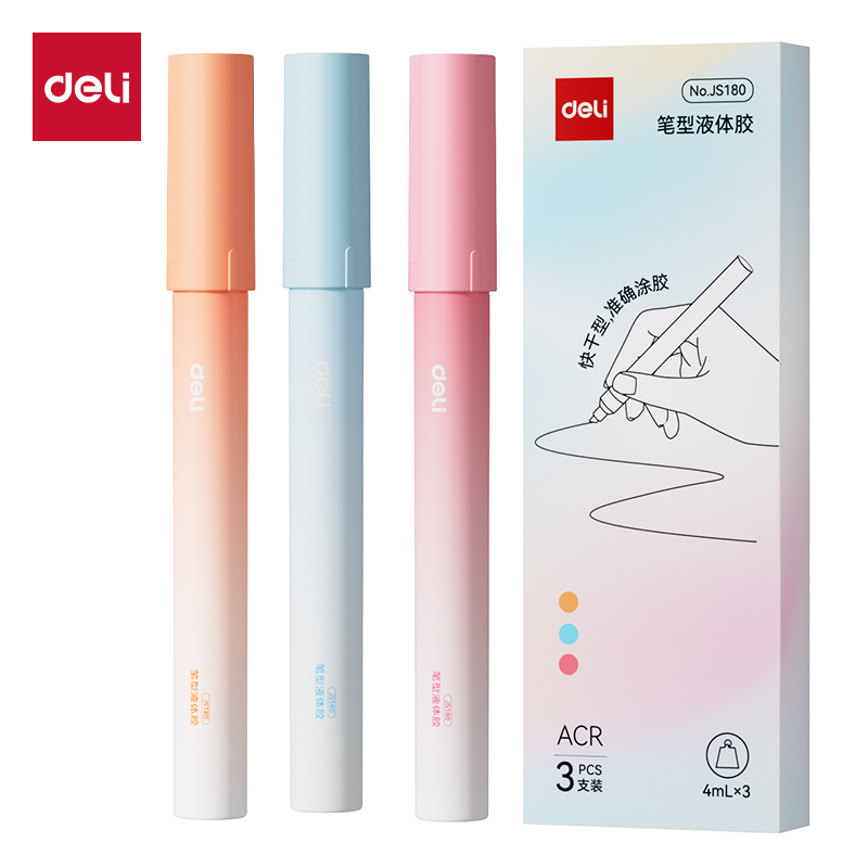 大众娱乐JS180笔型液体胶ACR(混)(4ml*3支/盒)
