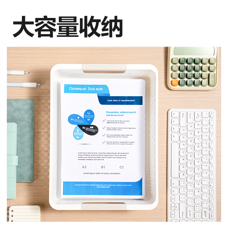 大众娱乐PB112文件篮(白)(个)