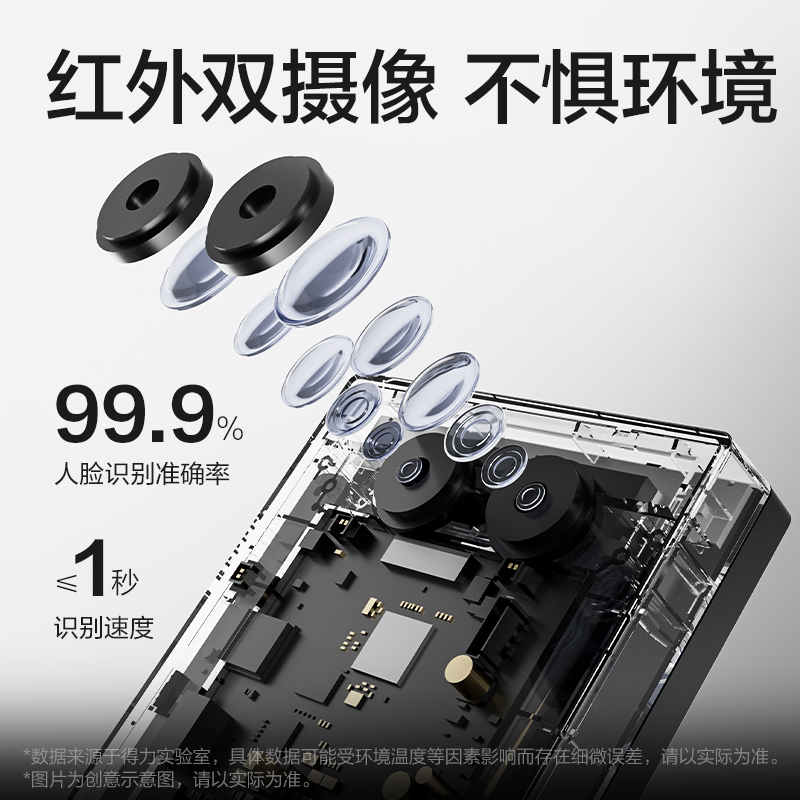 大众娱乐AL960C人脸指纹门禁考勤机(银黑)(台)