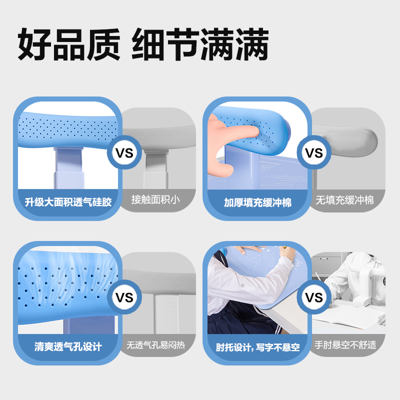 大众娱乐YX165坐姿矫正器大板款(蓝)(盒)