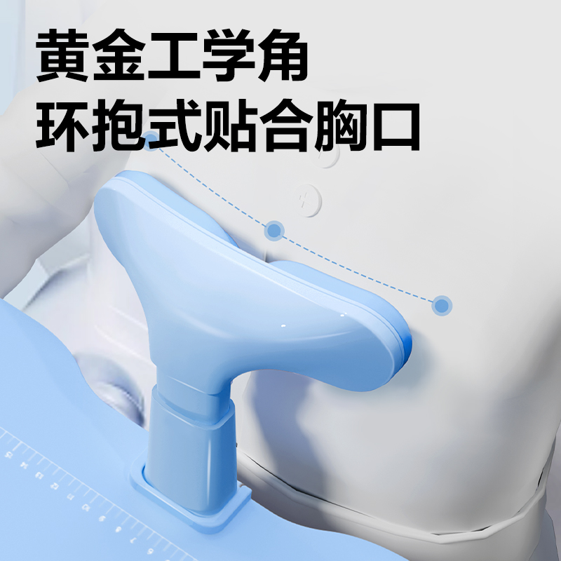 大众娱乐YX162坐姿矫正器夹桌款(蓝)(盒)