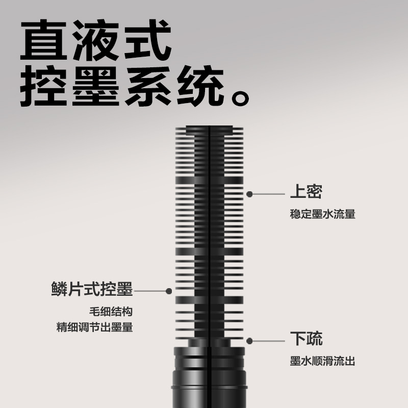 大众娱乐SF357直液式走珠笔0.5mm全针管(黑)(5支/盒)