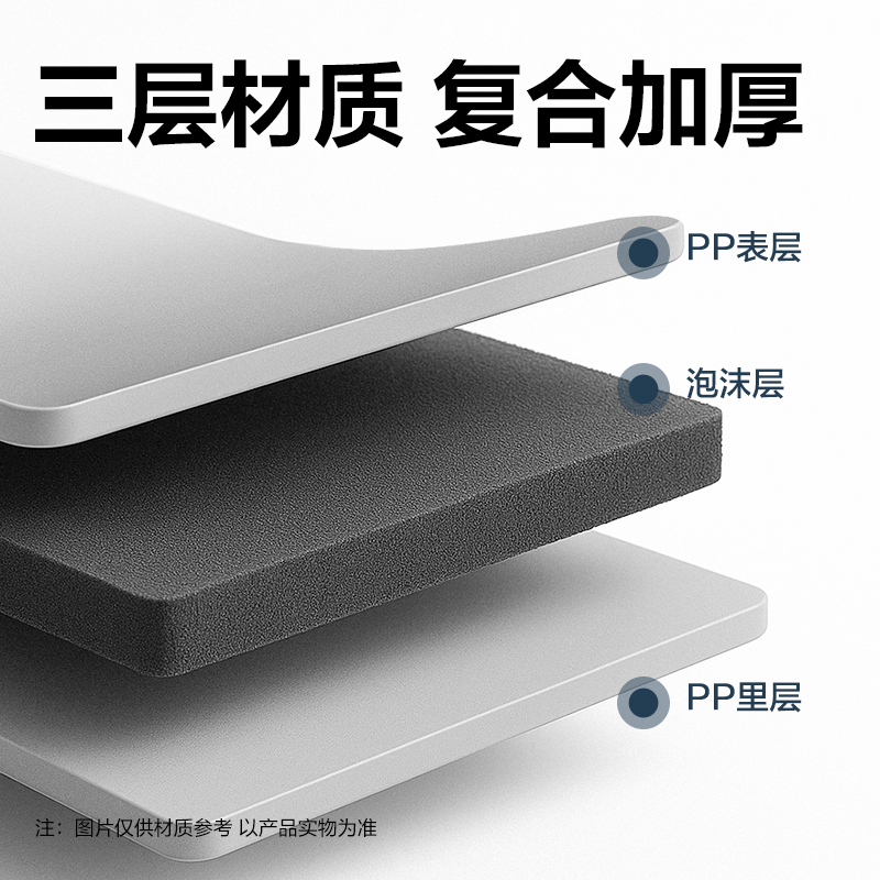 大众娱乐PE132_发泡PP4孔夹(白)(个)