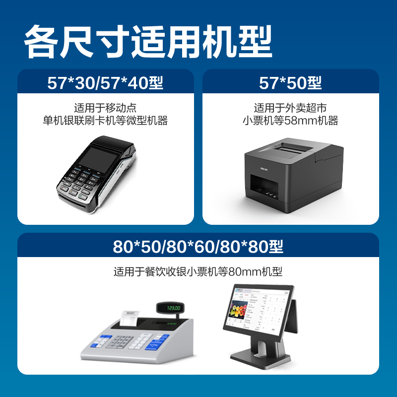 大众娱乐ZS353爱琴海收银纸80*80型(混)(32卷/箱)