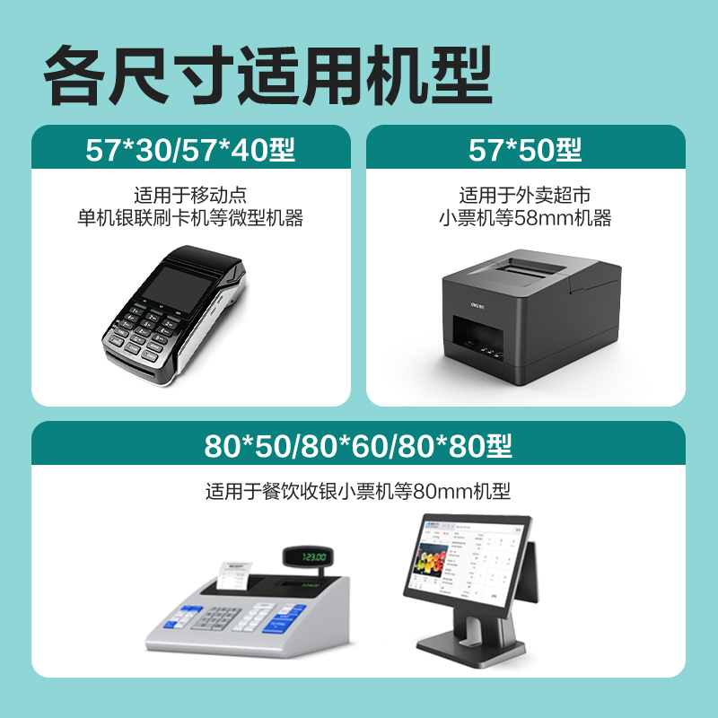 大众娱乐ZS611刚果河收银纸57*50型(混)(200卷/箱)