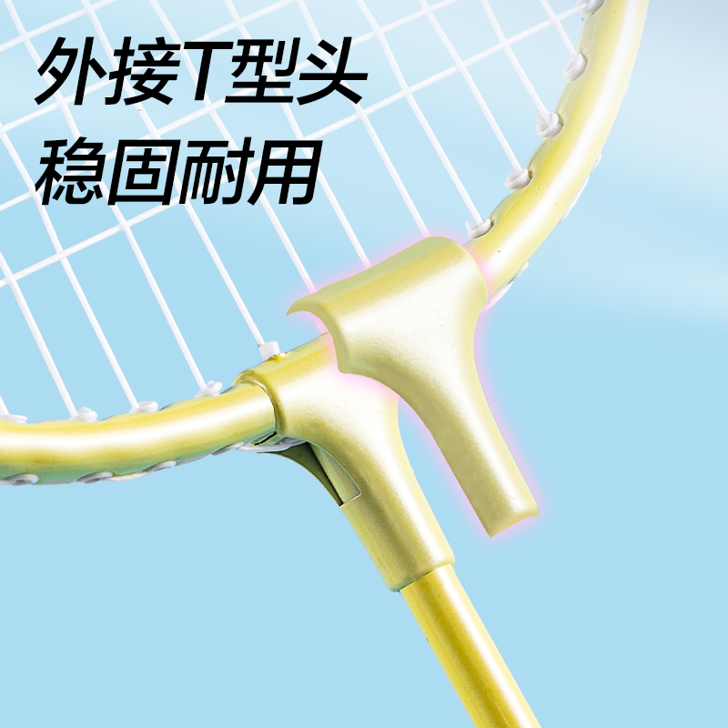 安格耐特FH132铁合金羽毛球拍(2支/付)(混)(付)