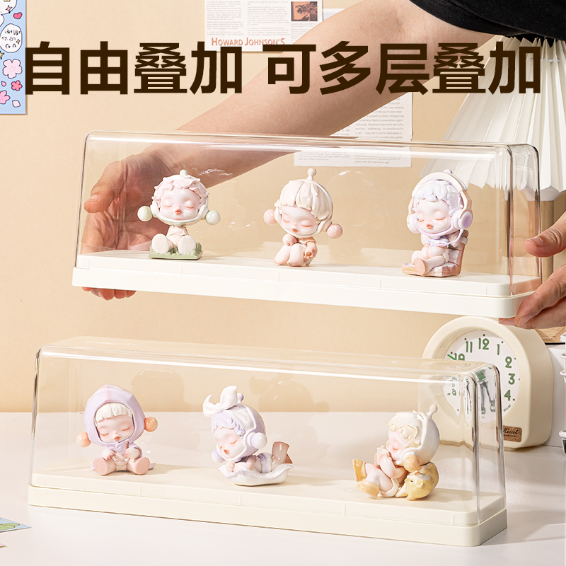 大众娱乐PK158收纳盒(单排款)(米白)(个)