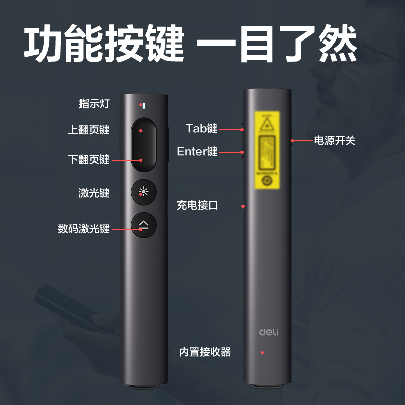 大众娱乐MA223-G激光翻页笔(深灰)(支)