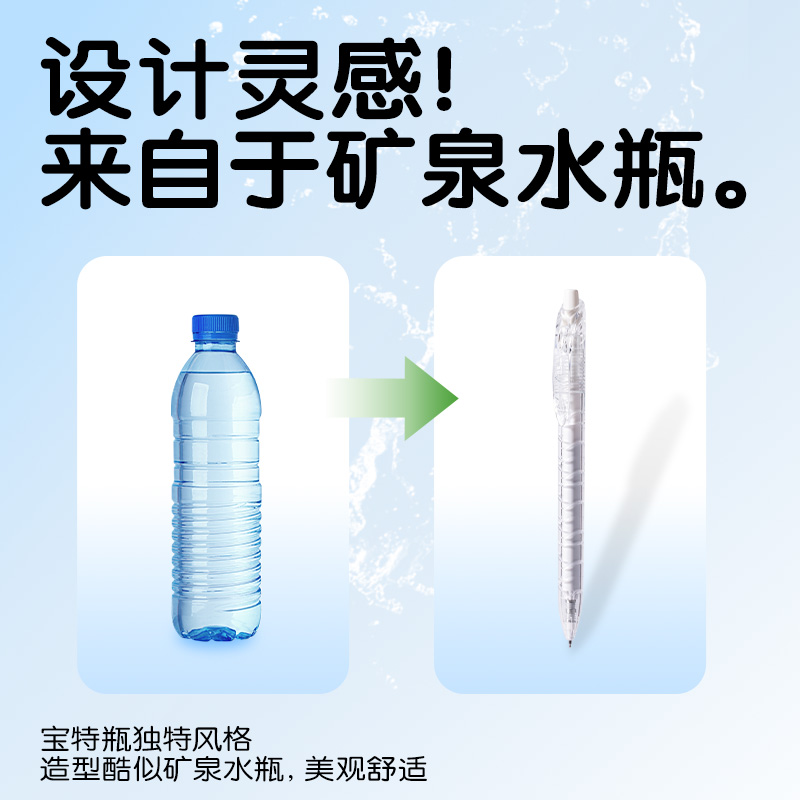 大众娱乐SA566-5大容量速干按动通例中性笔(黑)(5支/盒)