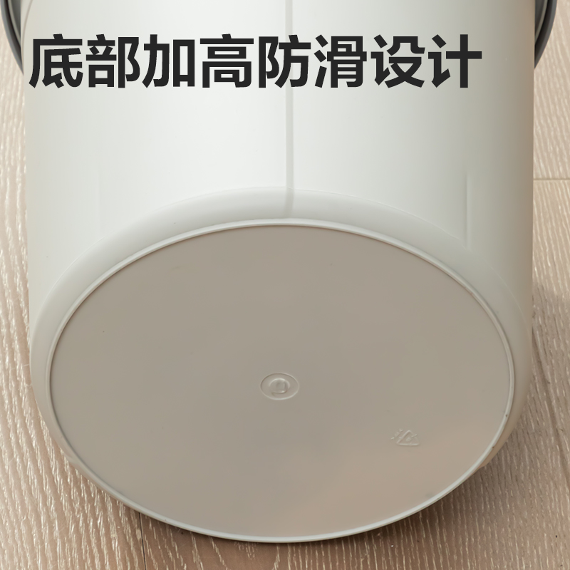 大众娱乐DP542圆形清洁桶(米白)(只)